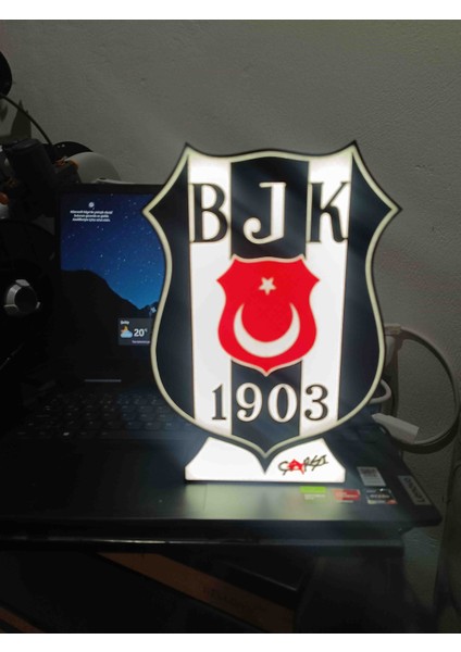 LED Işıklı Beşiktaş  Tablo