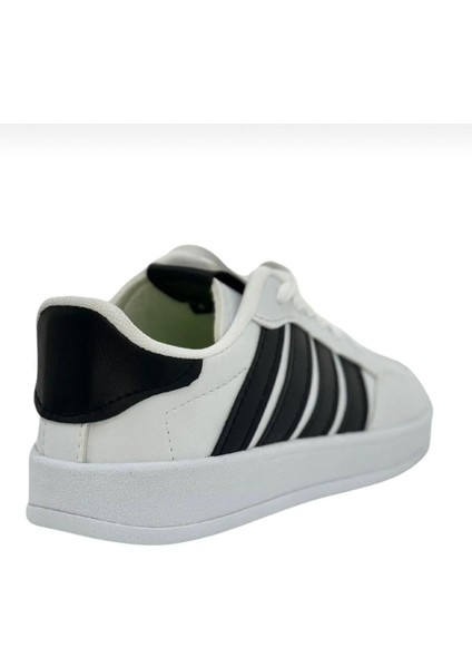 Cilt Günlük Rahat Sneaker-Beyaz-Siyah modelleri