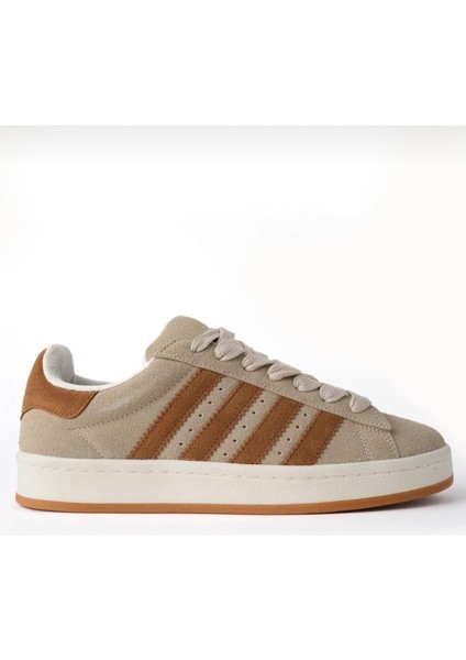 Kadın Unisex Klasik Bağcıklı Ortopedik Spor Sneaker Ayakkabı-Bej fırsatları