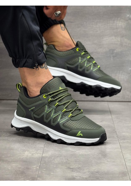Su Geçirmez Trekking Sneaker Ayakkabı-Haki fırsatları