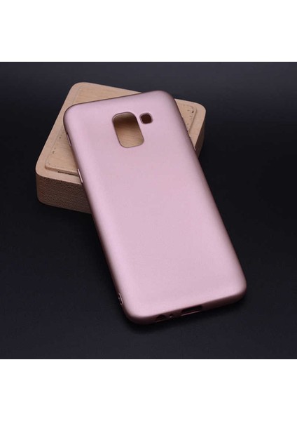 Samsung Galaxy J6 Uyumlu Kılıf Premier Silikon Kapak, Rose Gold