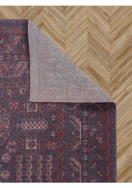 Antik 1113 Klasik Vintage Salon Halısı Mor Retro Mutfak Halısı Tozumaz İnce Makine Halısı 100x200 modelleri