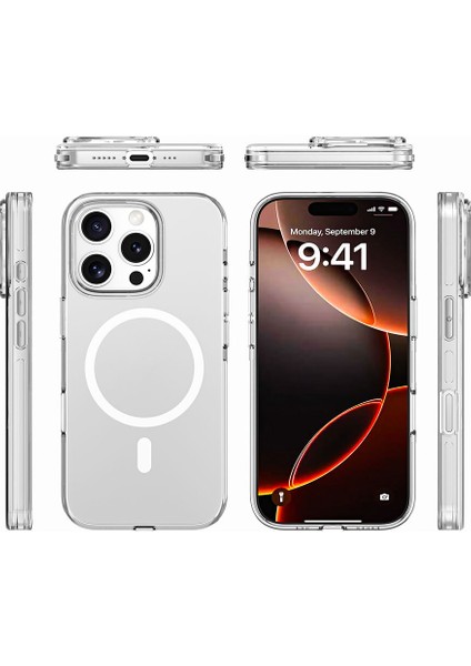 Apple iPhone 16 Pro Kılıf Magsafe Şarj Özellikli Kamera Korumalı Kripto Kılıf