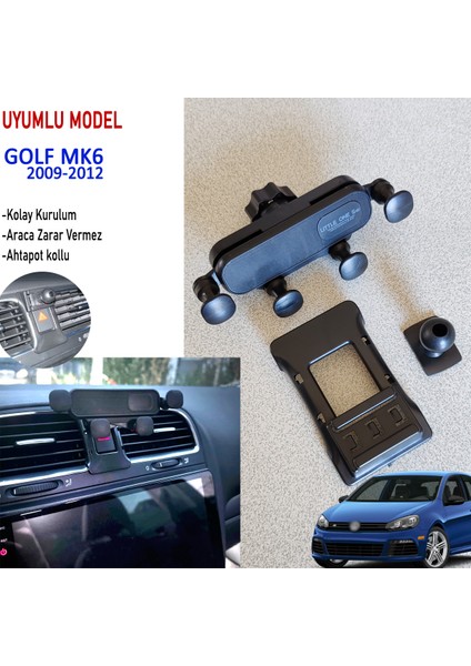 Golf 6 Telefon Tutucu - Golf 6 Özel Aparatlı Telefon Tutucu