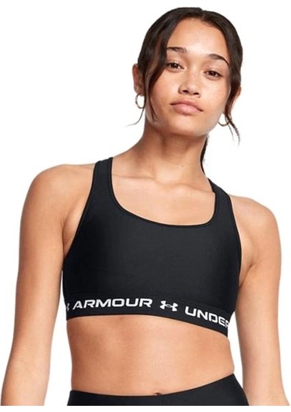 Under Armour Crossback Mid Bra Kadın Siyah Antrenman Sporcu Sütyeni 1361034-006