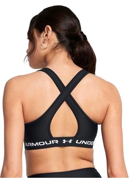 Under Armour Crossback Mid Bra Kadın Siyah Antrenman Sporcu Sütyeni 1361034-006