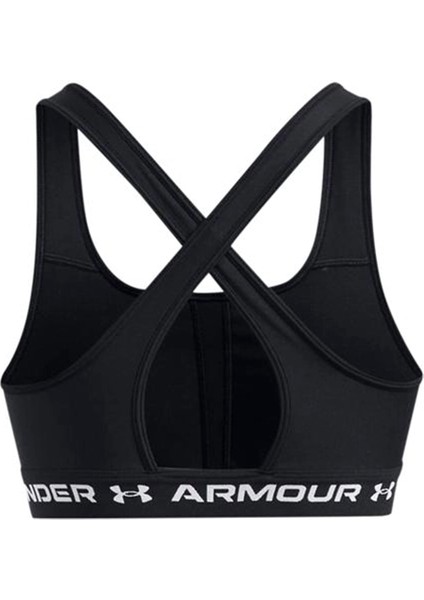 Under Armour Crossback Mid Bra Kadın Siyah Antrenman Sporcu Sütyeni 1361034-006