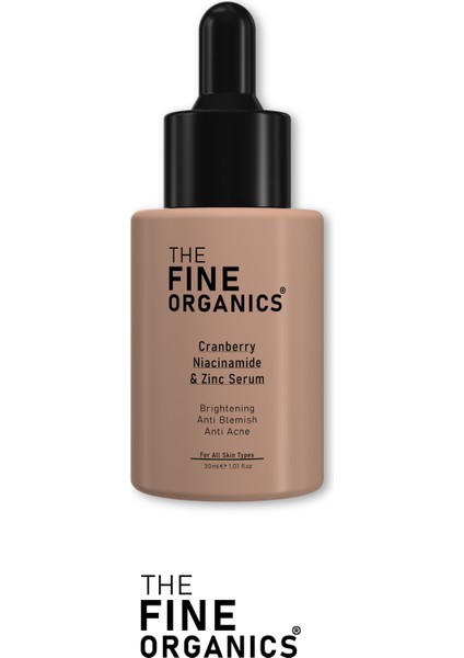 The Fine Organics Turna Yemişi Özlü Niacinamide & Çinko Koyu Leke Karşıtı ve Aydınlatıcı Serum 30 ml