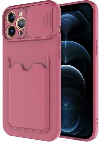 Apple iPhone 12 Pro Max Uyumlu Kılıf Kartix Kapak, Koyu Mor