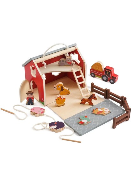 Baby Early Education Puzzle Wooden Toys Stacking Rocket Boys And Girls House Castle Building Game (Yurt Dışından)