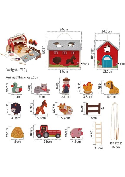 Baby Early Education Puzzle Wooden Toys Stacking Rocket Boys And Girls House Castle Building Game (Yurt Dışından)