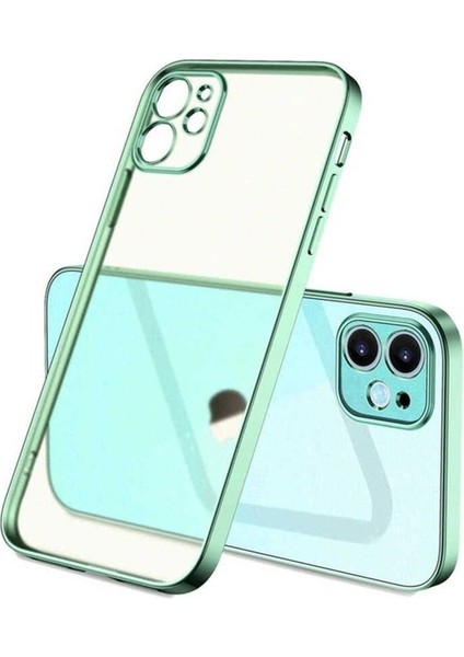 Apple iPhone 11 Uyumlu Kılıf Mat Gbox Kapak, Yeşil