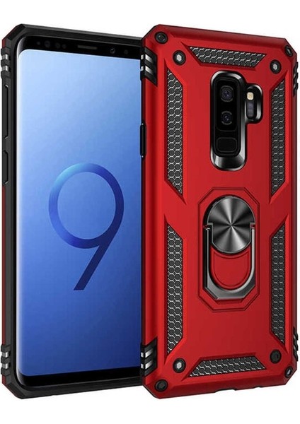 Samsung Galaxy S9 Plus Uyumlu Kılıf Vega Kapak, Kırmızı
