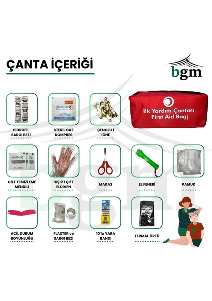 Ilk Yardım Çantası Acil Müdahale Kiti Temel Malzemeler fiyatları