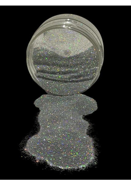 Epoksi Glitter Sim 50 gr Holografik Parlak Silver