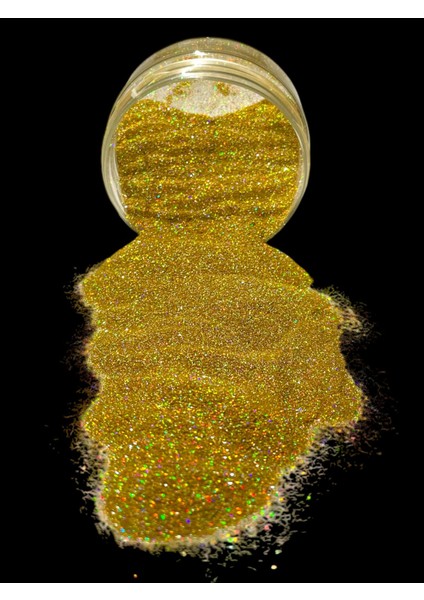 Epoksi Glitter Sim 50 gr Holografik Parlak Gold