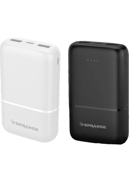 SR-P12 10000MAH Cep Boy Portable Fast Charger Taşınabilir Powerbank ( Kılıf Hediyeli )
