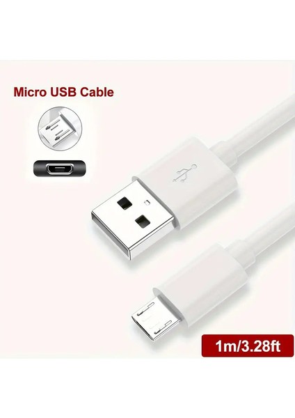 SL-227/V8 USB Data Kablosu, Şarj Kablosu - Tip A\'dan Micro USB 1mt