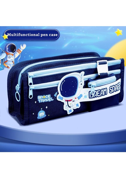Çoçuk Çok Bölmeli Kalem Çantası Lacivert 7458 modelleri