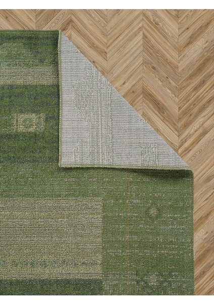 Antik 1114 Klasik Vintage Salon Halısı Yeşil Retro Mutfak Halısı Tozumaz İnce Makine Halısı 200x290 fırsatları