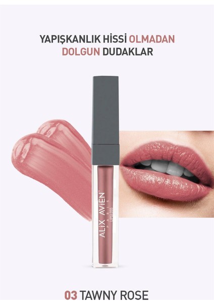 03 Tawny Rose Nemlendiricili Dudak Parlatıcısı - Lipgloss