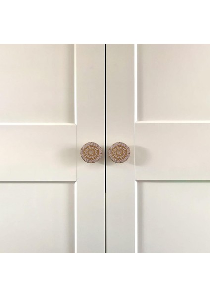 Ahşap Kulp Düğme Çiçek Desenli Çocuk Odası Çekmece Mutfak Mobilya Dolap Kulpları 10 Adet fiyatları