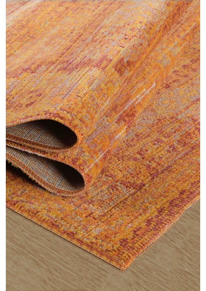 Antik 1115 Klasik Vintage Salon Halısı Turuncu Retro Mutfak Halısı Tozumaz İnce Makine Halısı 120x180 fiyatları