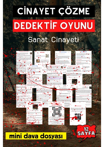 Cinayet Çözme Oyunu - Dedektif Oyunu - Katil Kim Oyunu - Suç Çözümleme Oyunu - Sanat Davası