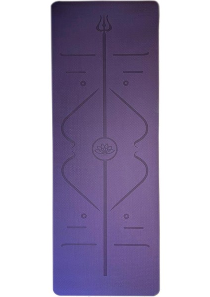 Tpe Yoga Pilates Matı 8 mm Hizalamalı (Ithal) Renk Mor fiyatları