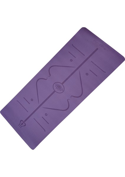 Tpe Yoga Pilates Matı 8 mm Hizalamalı (Ithal) Renk Mor modelleri
