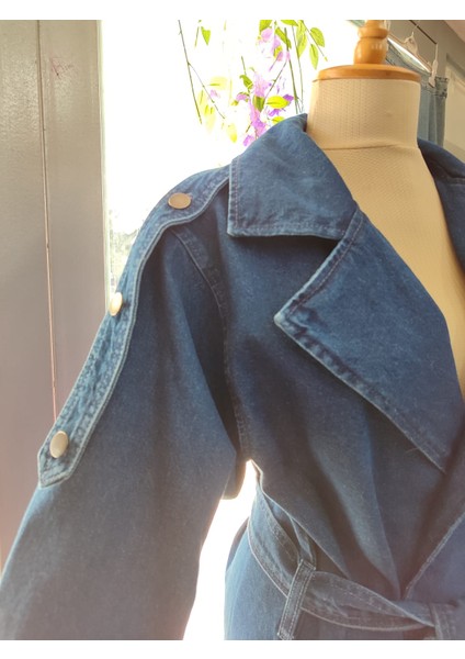 Zımba Düğme Detaylı Kot Ceket fırsatları