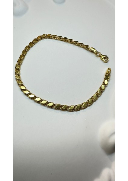 14 Ayar Altın Pullu Bileklik 18 cm 2.50 gr