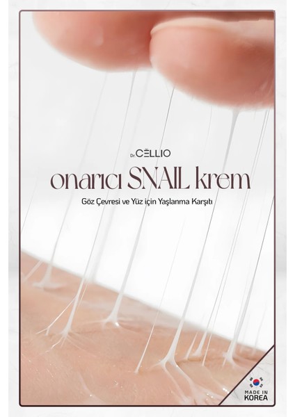 Dr. Cellıo Gıınsu Göz Çevresi Ve Yüz Için Yaşlanma Karşıtı Onarıcı Snail Krem Made In Korea