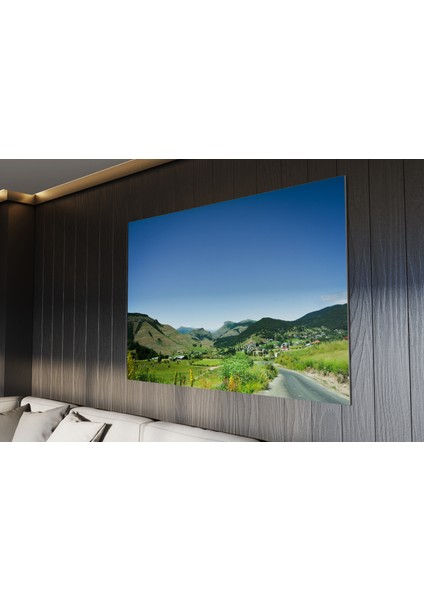 Duvar su Köy ve Doğa Manzaralı Ev Dekorasyon 60 x 40 cm Kanvas Tablo