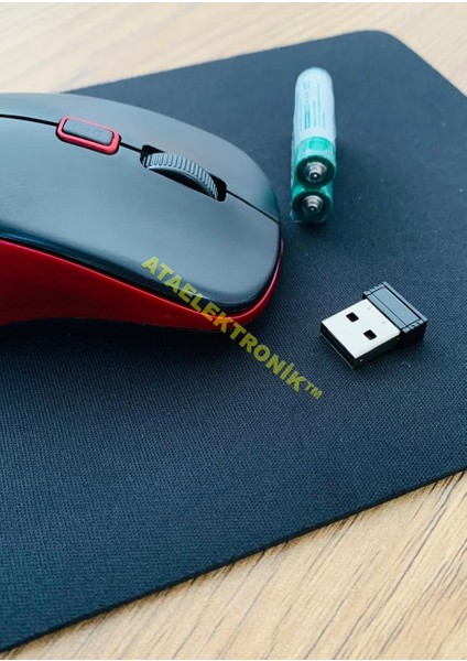 KABLOSUZ MOUSE + MOUSE PAD + 1 ÇİFT PİL ( MOUSE ve MOUSE PAD Rengi Stok Durumuna Göre Değişiklik Gösterebilir )