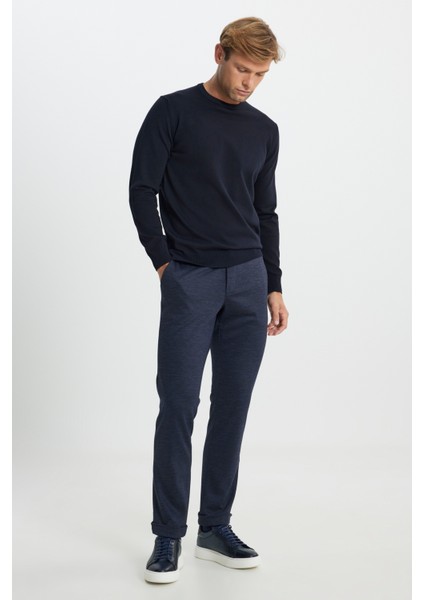 Pamuklu Standart Fit Normal Kesim Bisiklet Yaka Triko Kazak fiyatları