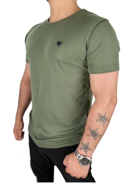 Fur Basic Regular Fit Bisiklet Yaka Tişört Siyah