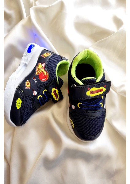 Işıklı Bebek Spor Hafif Taban Sneaker Ayakkabı Ilk Adım Ayakkabısı Bebek Ortopedik Ilk Adım Ayakkabısı Yeni Sezon Işıklı modelleri