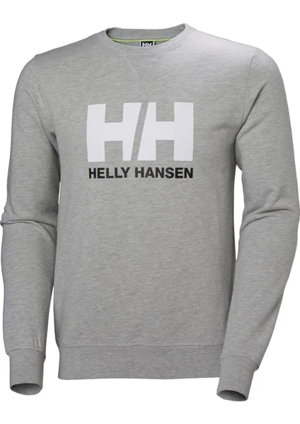 Helly Hansen HH Logo Crew Erkek Gri Yuvarlak Yaka Tişört