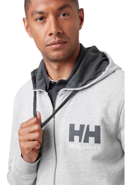 Hh Hh Logo Full Zıp Hoodıe Gri Erkek Sweatshirt 34163-949 indirimleri
