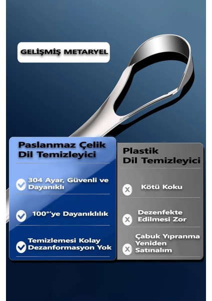 Dil Temizleyici Paslanmaz Çelik Ağız Bakım Fırçası Dil Plak Temizleme Dil Sıyırıcı Aparat fırsatları