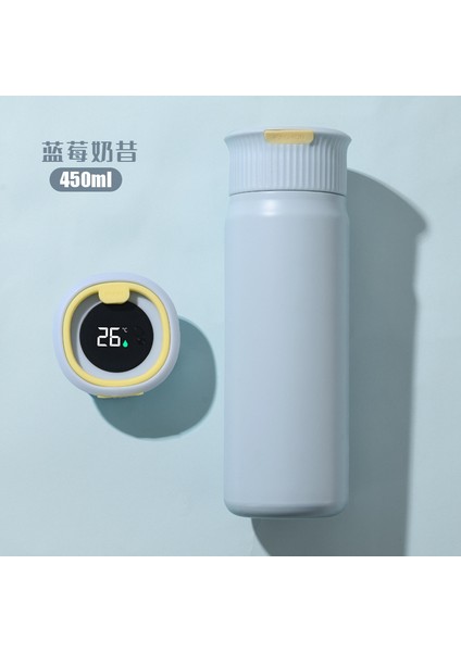 Erkekler ve Kızlar Için 2024 Yeni 450 ml Termos Bardak, Yüksek Görünümlü Su Bardağı, Taşınabilir Doğrudan Içme Araba Bardağı, Ekran Sıcaklık Kabı (Yurt Dışından)