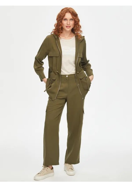 Relax Liyoselli Metal Aksesuarlı Overshırt Tunik 69784