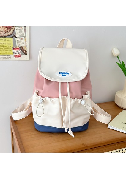 Sevimli Küçük Taze Mini Alışveriş Sırt Çantası Anne Çantası Çok Yönlü Küçük Okul Çantası Kız Seyahat Çalışması Işık Sırt Çantası (Yurt Dışından)