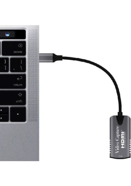 Type C Video Capture Yakalama Kartı Uçlu HDMI To Type-C Pc Bilgisayar Video Adaptör Çevirici