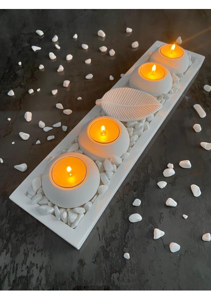 5'li Tabaklı Mumluk Set,dekoratif Obje ve Biblo,dekoratif Mumluk,hediyelik Eşya,tealight Mumluk,mumluk modelleri