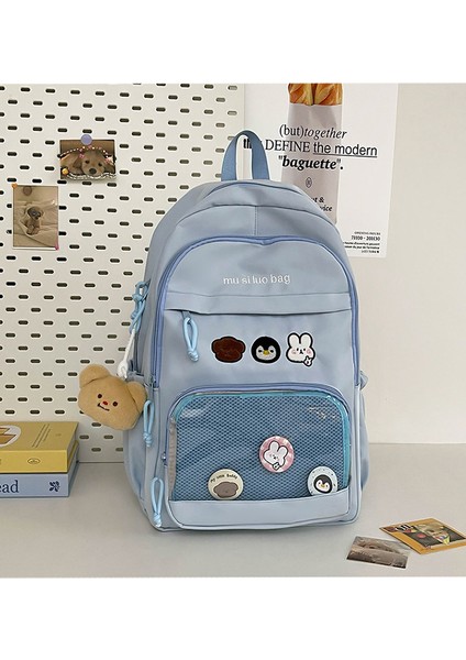 Şeffaf Katmanlı Sevimli Kız Sırt Çantası, Sınıf Çantası, Gündelik Işe Gidiş Geliş, Erkekler Için Ilkokul Öğrencisi Kampüs Çantası (Yurt Dışından)