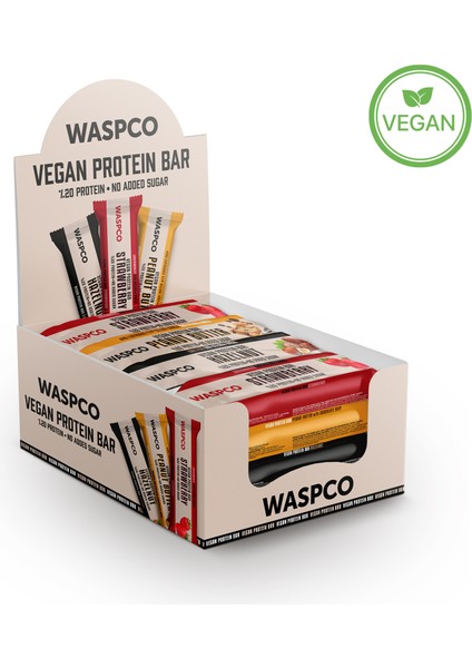 Vegan Protein Bar Karma Kutu 40g x 12 Adet (3 Çeşit)