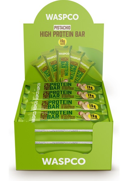 Antep Fıstıklı Yüksek Protein Bar 50G x 12 Adet