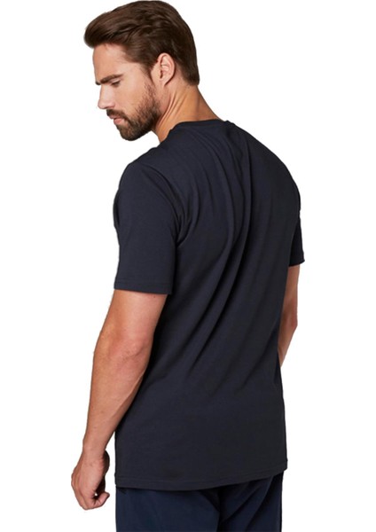 Helly Hansen Logo T-Shırt Lacivert Erkek T-Shirt 33979-597